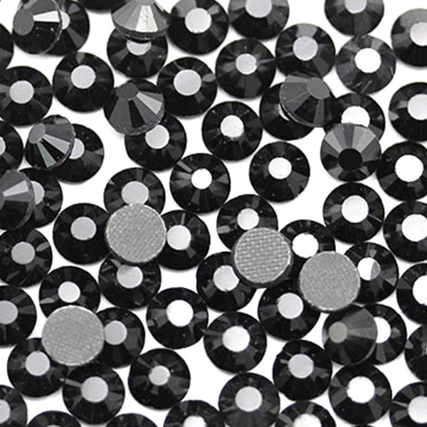 4mm High Quality AB Jet Black Rhinestones - 100 pc set – Delish Beads