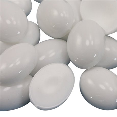Ovale Acrylique Cabochons Opaque 14x10mm