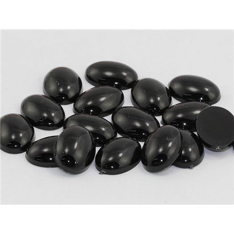 Oval Acrylic Cabochons Opaque 25x18mm