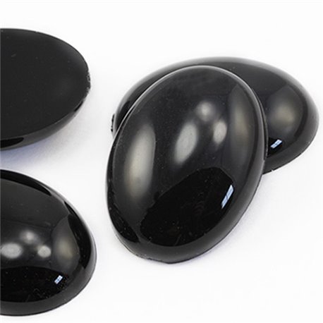 #349 59X44MM OVAL ACRYLIC GALLION CABOCHONS NEW OLD STOCK 4PC 