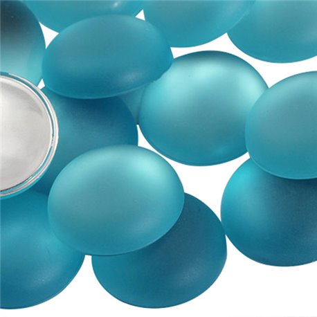 Frosted Acrylic Round Flat Back Cabochons 7mm 100 Pcs