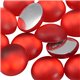 Frosted Acrylic Round Flat Back Cabochons 11mm 50 Pcs
