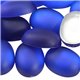 Frosted Acrylic Oval Flat Back Cabochons 14x10mm 25 Pcs