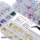 Over 3000 Pieces Flat Back Gems Nail Art Kit Assorted Shapes Rhinestones 6 Sizes (2mm-6mm)