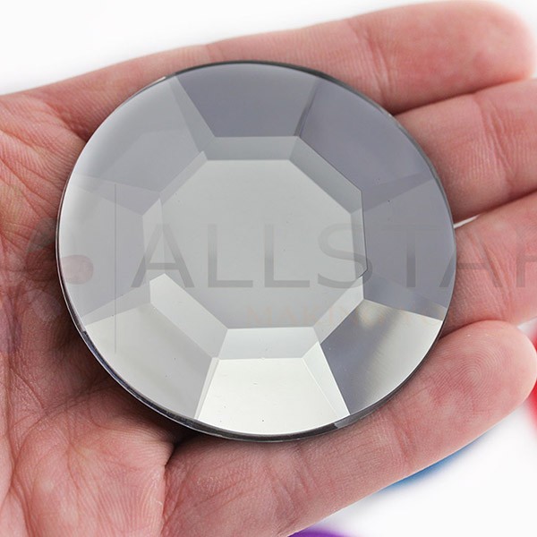 60mm Huge Flat Back Heart Acrylic Gems Plastic Rhinestones for