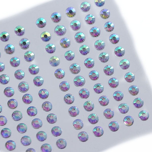 352 Self Adhesive Diamante Stick On Rhinestones Gems Crystals Beads Size 5mm
