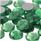 Pale Green Peridot Round Flat Back Acrylic Gems in Bulk