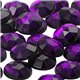 Purple Amethyst Round Flat Back Acrylic Gems in Bulk