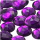 Light Purple Amethyst Round Flat Back Acrylic Gems in Bulk