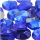 Blue Sapphire Round Flat Back Acrylic Gems in Bulk