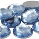 Light Blue Sapphire Round Flat Back Acrylic Gems in Bulk