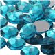 Blue Aquamarine Round Flat Back Acrylic Gems in Bulk