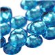 Blue Aquamarine Round Flat Back Acrylic Gems in Bulk