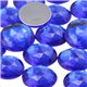 Blue Sapphire Round Flat Back Acrylic Gems in Bulk