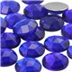 Dark Blue Sapphire Round Flat Back Acrylic Gems in Bulk