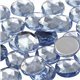 Light Blue Sapphire Round Flat Back Acrylic Gems in Bulk