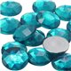 Blue Zircon Round Flat Back Acrylic Gems in Bulk