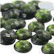 Green Emerald Round Flat Back Acrylic Gems in Bulk