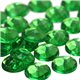 Pale Green Peridot Round Flat Back Acrylic Gems in Bulk