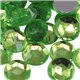 Pale Green Peridot Round Flat Back Acrylic Gems in Bulk