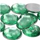 Pale Green Peridot Round Flat Back Acrylic Gems in Bulk