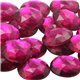 Pink Fuchsia Round Flat Back Acrylic Gems in Bulk