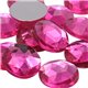 Pink Hot Round Flat Back Acrylic Gems in Bulk