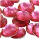 Pink Hot Round Flat Back Acrylic Gems in Bulk