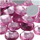 Pink Rose Round Flat Back Acrylic Gems in Bulk