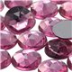 Pink Rose Round Flat Back Acrylic Gems in Bulk