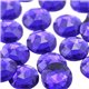 Purple Violet Round Flat Back Acrylic Gems in Bulk