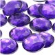 Purple Violet Round Flat Back Acrylic Gems in Bulk