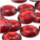 Red Ruby H103 Round Flat Back Acrylic Gems in Bulk