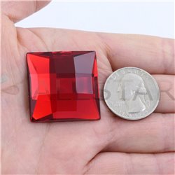 Large Square Gems Flat Back 30mm / 1-3/16" 4 Pcs