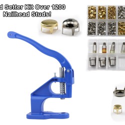 Starter Kit - Stud Setter Plus Over 1200 Gold, Silver, Spot, Pearl Studs.