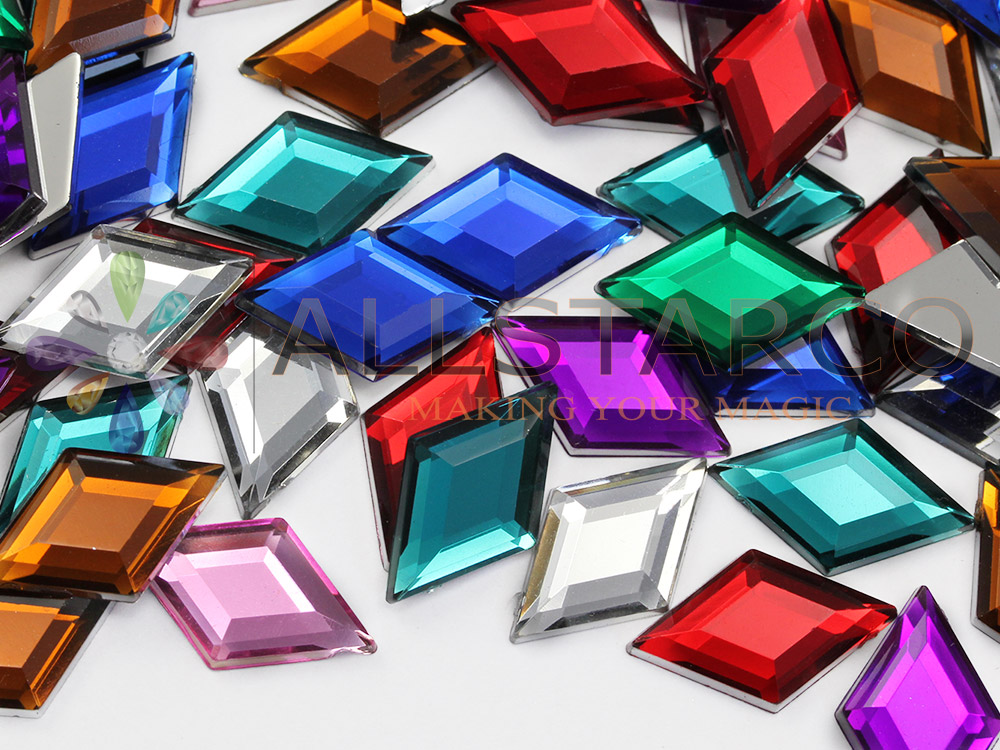 diamond acrylic flat back rhinestones gems for cosplay