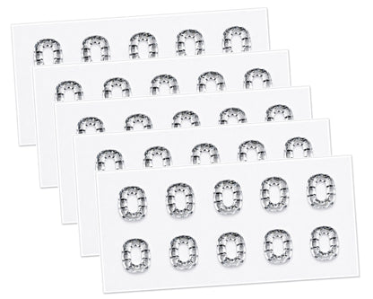 Rhinestone Number Stickers – Self Adhesive Crystal Bling Numbers (0–9) - 50 PCS