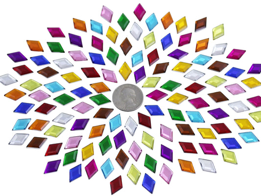 Verschiedene Farben Flache Rückseite Diamant Edelsteine