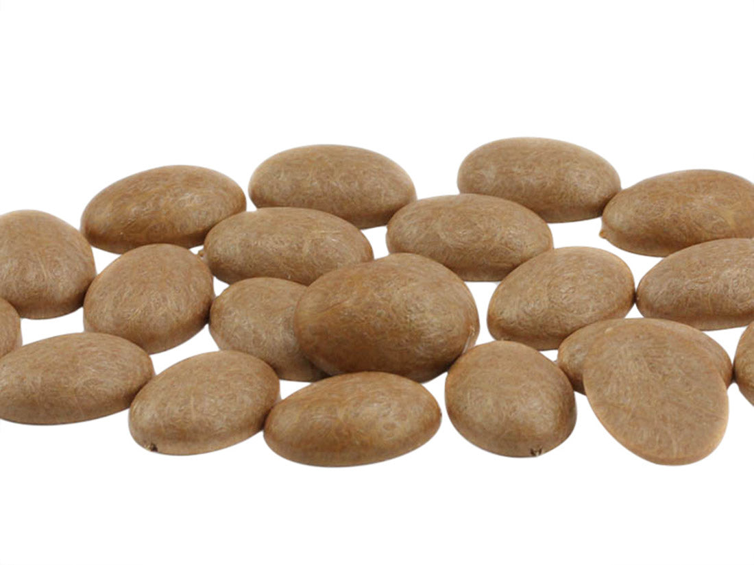 Wood-Tone Flat Back Oval Cabochons