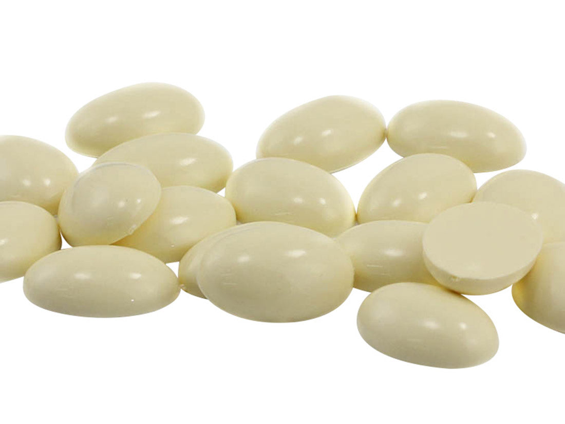 Beige Ivory Flat Back Oval Cabochons