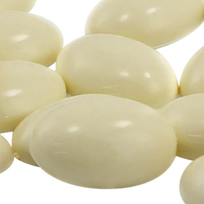 Beige Ivory Flat Back Oval Cabochons