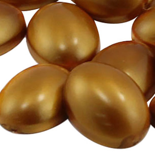 Gold Flat Back Oval Cabochons