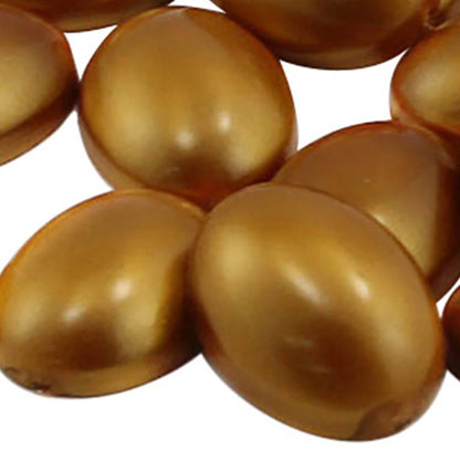 Gold Flat Back Oval Cabochons