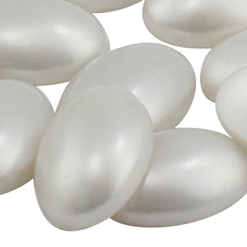 Pearl Flat Back Oval Cabochons