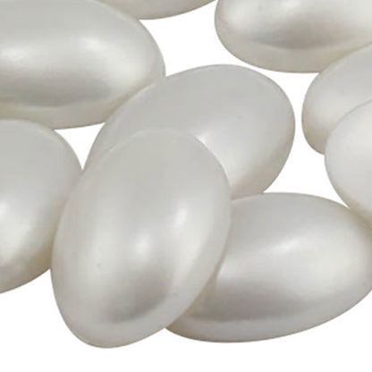 Pearl Flat Back Oval Cabochons