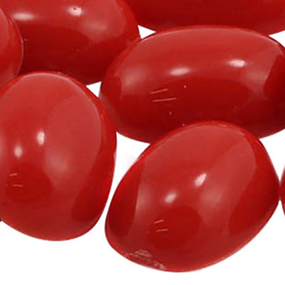 Red Coral Flat Back Oval Cabochons