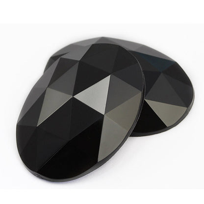 jet black extra large big huge jumbo oval flat back acrylic gems plastic rhinestones for craft gemstones body jewels face skin cabochons embellishments cosplay prop making jewelry making party diy crafts costume making scrapbooking high quality allstarco décor stones larp events film making card making crafting school kids fun creative