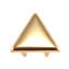 Gold Triangle Flat  Nailhead Studs - 12.5mm - 25 Pieces