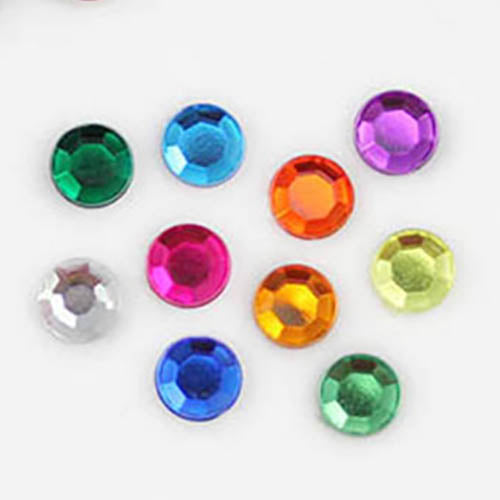 80 Cabochon Rotondi Piatti In Acrilico 5mm - Perle Finte Color Oro Per Gioielli, Costumi, Cosplay, Inviti E Craft