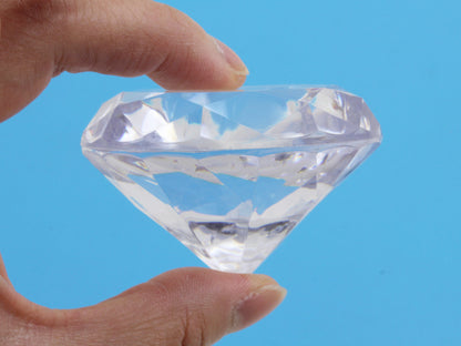Crystal Clear Extra Large Acrylic Diamonds - 60mm - 4 Pieces